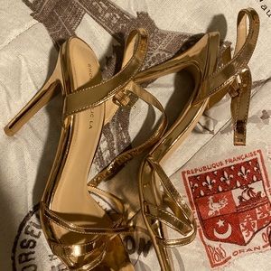Gold heels